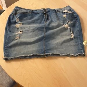 NWOT Denim pencil skirt